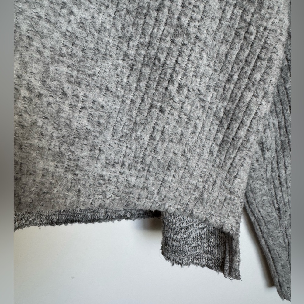 Topshop Light Gray Textured Knit Top - Picture 4 of 15